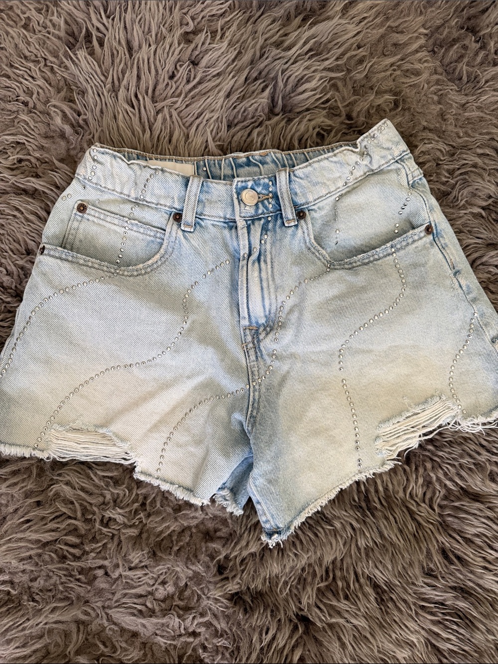 Zara Rhinestone Shorts